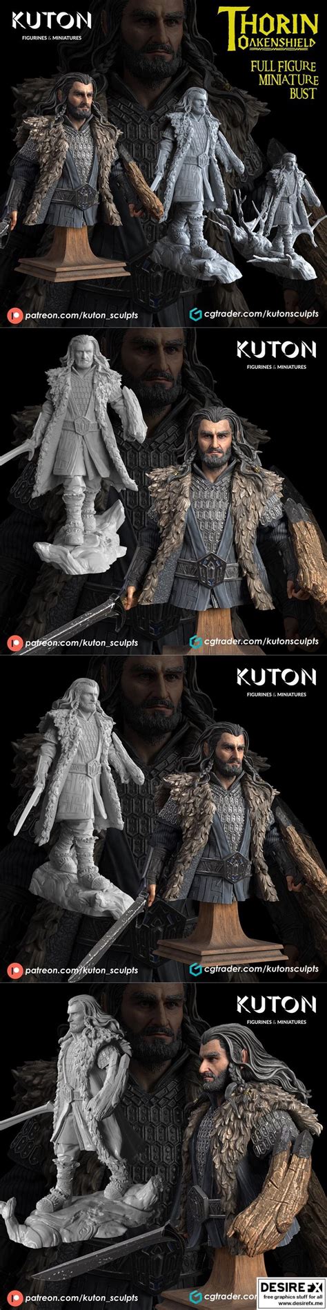 Desire Fx D Models Kuton Thorin Oakenshield D Print Model Stl