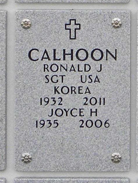 Ronald James Calhoon Find A Grave Memorial