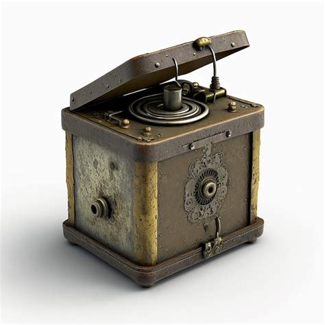 premium ai image   fashioned machine   metal cover