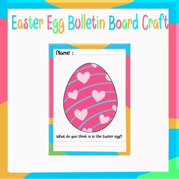 A Fun and Festive Easter Egg Hunt and Egg Coloring Pages Bulletin Board ...