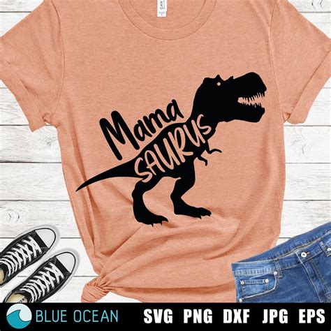 Mama Saurus Svg Dinosaur Svg T Rex Dinosaur Svg Mama Dinosaur Svg Etsy