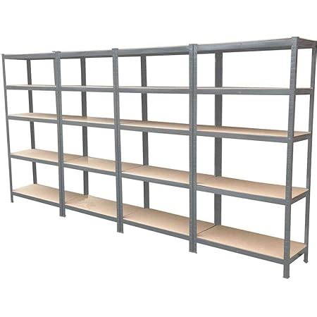 Heavy Duty Shelving Unit Storage Racking Boltless Garage Galvanised