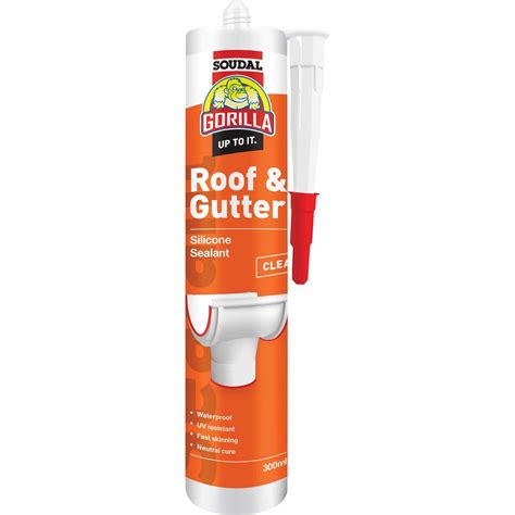 Gorilla Roof Gutter Silicone Sealant 300ml Clear Mitre10