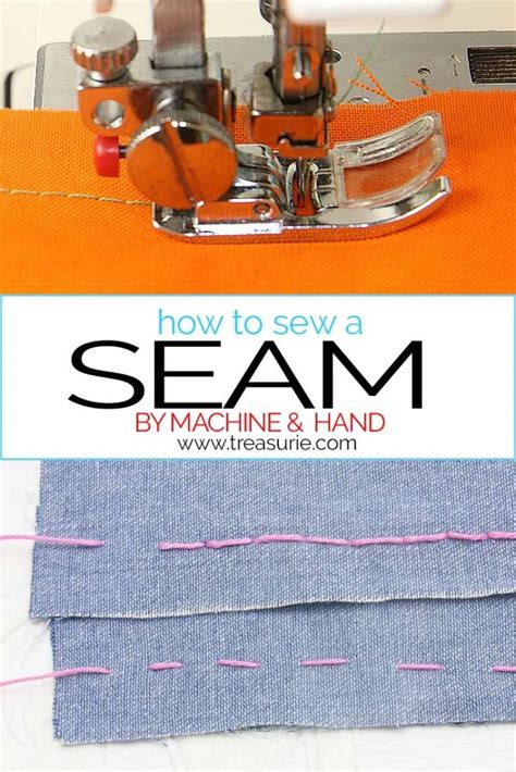 How to Sew a Seam | Easy Machine & Hand Seams | TREASURIE