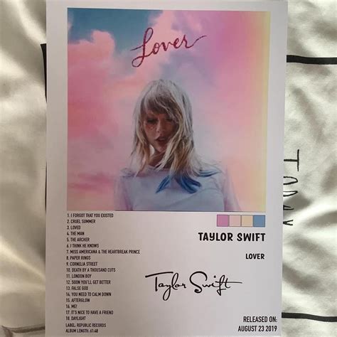 Lover Taylor Swift Poster A4 premium photo glossy... - Depop