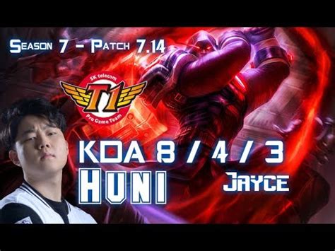 Skt T Huni Jayce Vs Camille Top Patch Kr Ranked Youtube