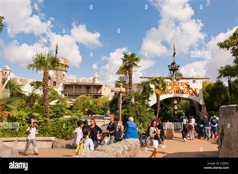 The Pirates of the Caribbean ride at Disneyland Paris in France Stock ...