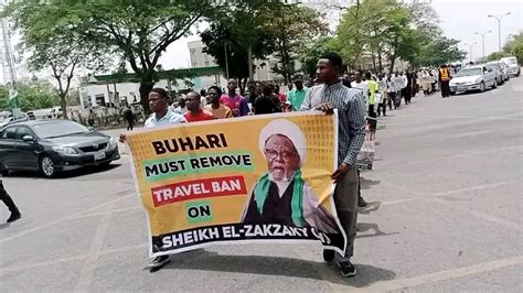 Shiite Protesters Storm Abuja Call For Release Of El Zakzakys Passport