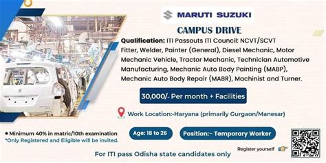 Maruti Suzuki TW Recruitment 2024 Rs 30000 Salary Anil Sir ITI