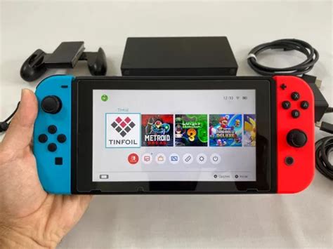 Nintendo Switch Desbloqueado V2 Neon 256gb Sem Caixa Seminovo Garantia E Nf