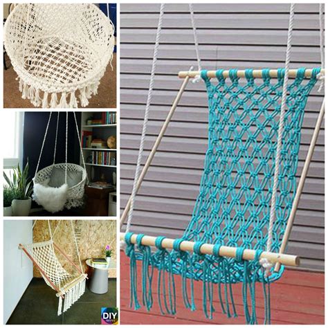 Diy Hanging Macrame Chair Tutorials Diy 4 Ever