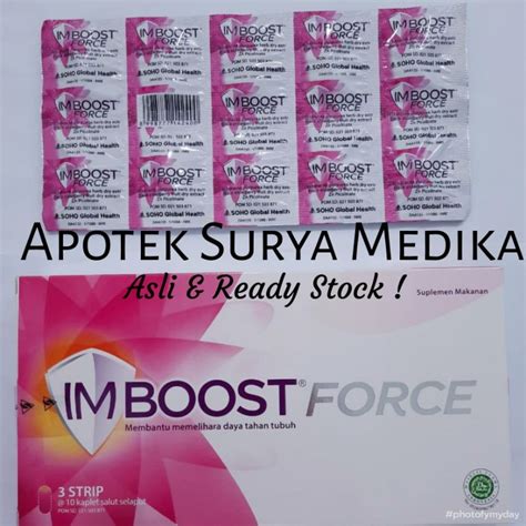 Jual Imboost Force Tablet Harga Per Strip Isi Tablet Shopee