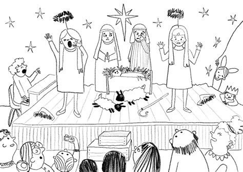 Angel: Nativity illustration - Nicola Schofield