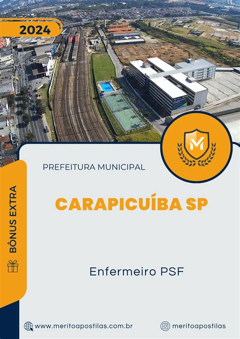 Apostila Enfermeiro Psf Prefeitura De Carapicuíba Sp 2024 Mérito