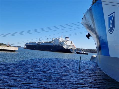 The Lng Vessel Solaris Brought Full Load Of Lng To The Inkoo Terminal