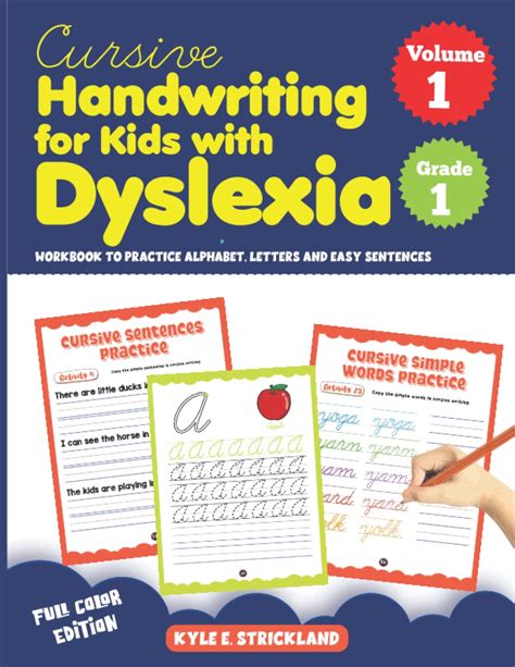 Cursive Handwriting For Kids With Dyslexia Workbook To Practice