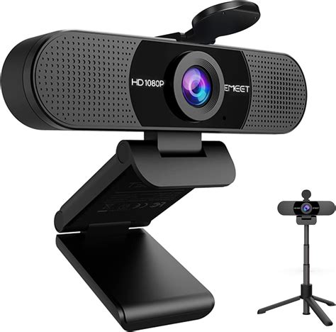 Emeet C Webcam With Tripod P Webcam With Microphone Adjustable