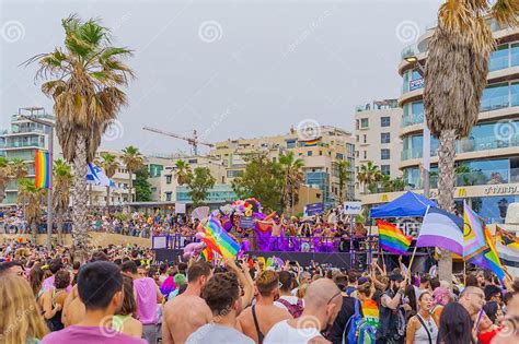 Tel Aviv 2023 Annual Lgbtq Pride Parade Editorial Image Image Of Community Lgbtq 280661530