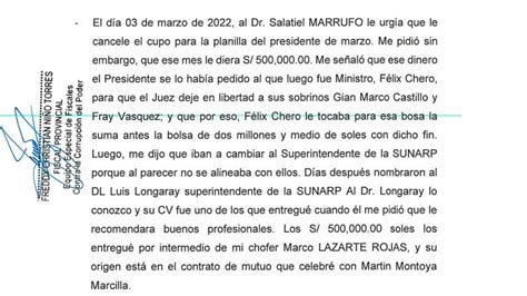 Ysmael Tasayco on Twitter Según Sada Goray el entonces Presidente