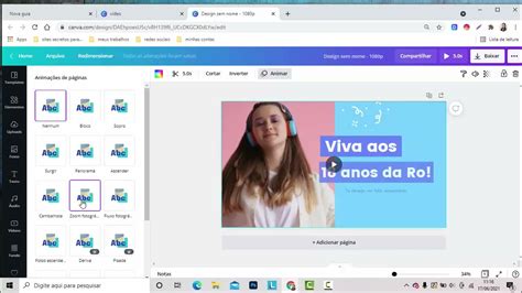 Como Fazer Anima O De Texto No Canva Canva Youtube