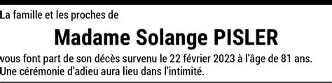 Solange Pisler Hommages