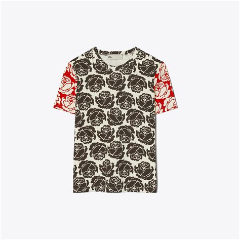 Rose T Shirt Women S Designer Tops Tory Burch