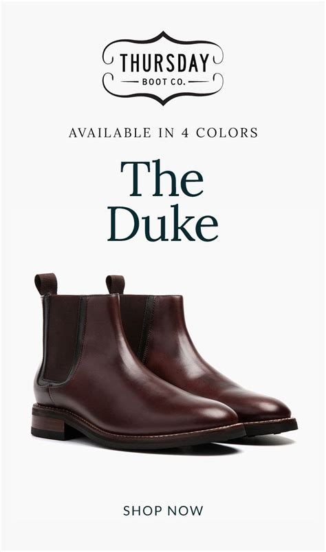 Men's Duke Chelsea Boot In Brown Leather - Thursday Boot Company