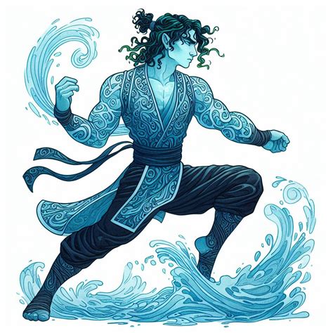 Male Water Genasi Monk En World Dandd And Tabletop Rpg News And Reviews