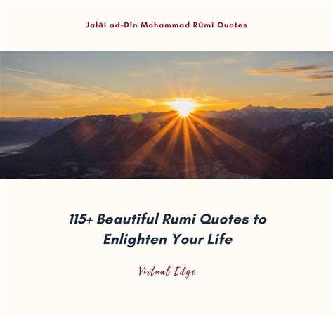 125 Beautiful Rumi Quotes To Enlighten Your Life Virtual Edge