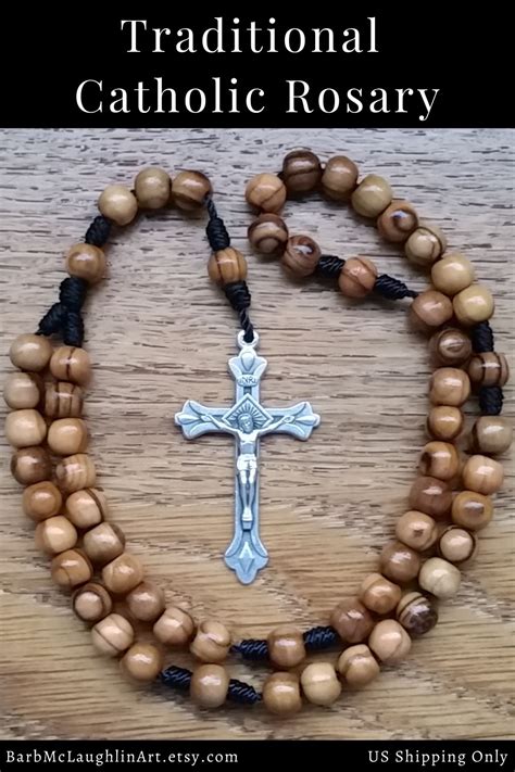 Small Bead Catholic Rosary Barbara G Mclaughlin