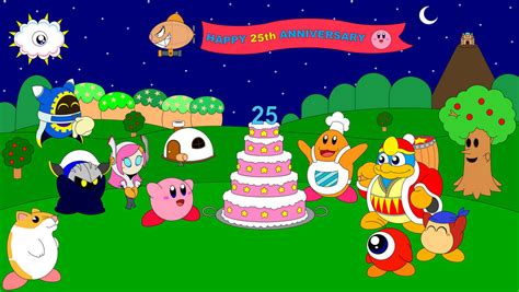 Kirbys 25th Anniversary By Darkdiddykong On Deviantart