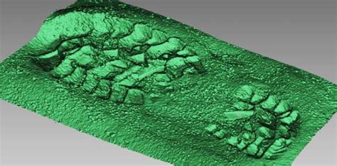 Grey Colour Photo And 3d Scan Of A Footwear Impression In Sand Download Scientific Diagram