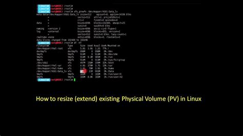 How To Resize Existing Physical Volume PV In Linux YouTube