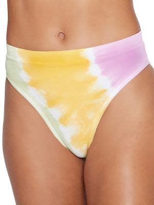 L Space Diagonal Sunburst Tie Dyed Frenchi Bikini Bottoms TheBay