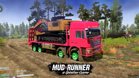 Spintires Mudrunner Faw Man Kamaz Dump Truck Driving Offroad Live