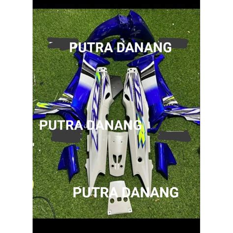 Jual Cover Body Fizr F Zr Biru Putih Model Striping Custom Fullset