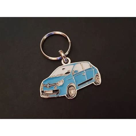 PORTE CLÉS PROFIL RENAULT Twingo 3 III Zen GT ZE RE80 bleu ciel EUR