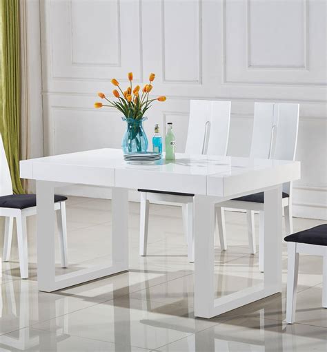 Buy At Home Laura Dining Room Set 7 Pcs in White, Wood, Wood Veneers online