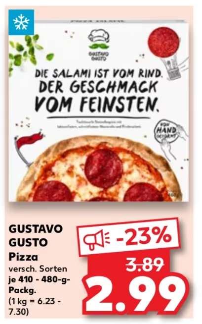 Gustavo Gusto Pizza Sorten F R Nur Bei Kaufland Mydealz