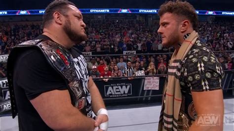 Aew Dynamite Review Mjf Addresses Samoa Joe Grand Slam Eliminator