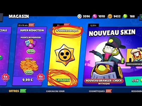 Ouverture Des 100 Prix Stars Sur Brawl Stars Jeu YouTube