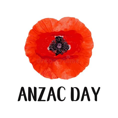 Anzac Day Poppy Invitation Card. Lest we Forget Quote. 25th April Date ...