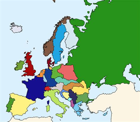 Map Of Europe In 1956 During The Cold War Between Former Entente Members Thoughts R Kaiserreich