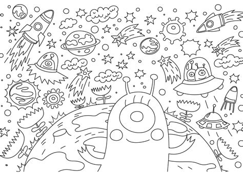 Desenhos de Espaço para colorir 100 Desenhos para colorir