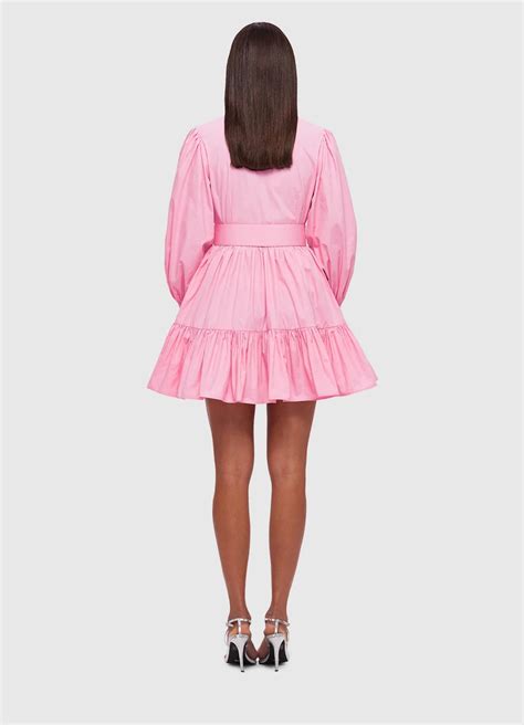 Leo Lin Alexandra Belted Mini Dress Bubblegum All The Dresses