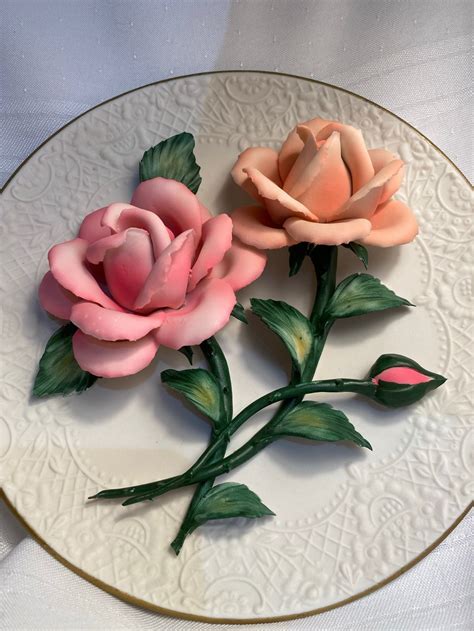 Vintage The Roses Of Capodimonte Made In Italy Limited Edition Etsy