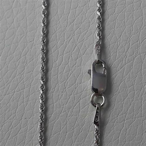 Cadena Gargantilla Malla Cord N Plata De Ley Cm In Unisex