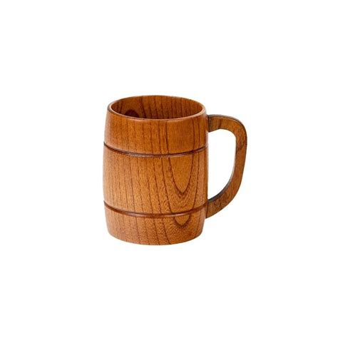 Jujube Wooden Big Belly Cups Handmade Natural Spruce Wood Cups Kitchen