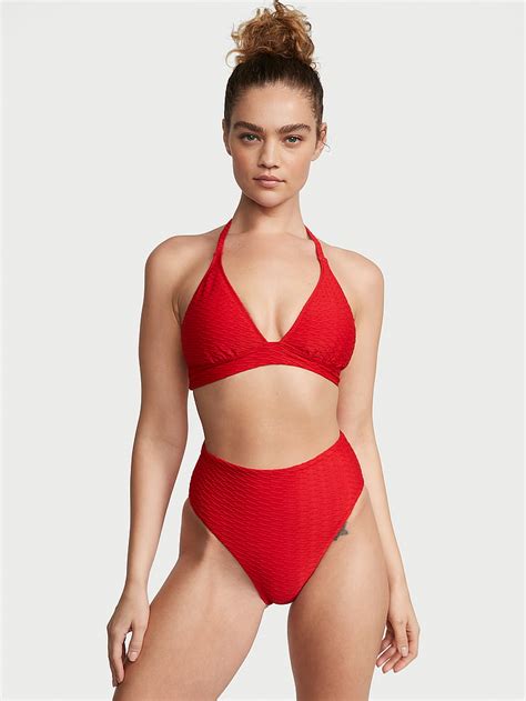 Buy Mix Match High Waist Full Coverage Bikini Bottom Lipstick Order Bikini Bottom Online