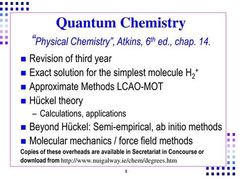 Ppt Quantum Chemistry “ Physical Chemistry” Atkins 6 Th Ed Chap